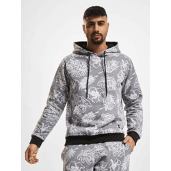 lässiger Just Rhyse Herren Hoodie Kapuze Schwarz