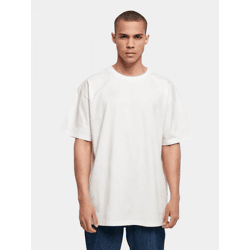 lässiges Build Your Brand Herren T-Shirt Oversize 240 g/m² mit Baumwolle Weiß