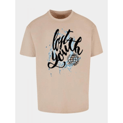lässiges Lost Youth Herren T-Shirt Oversize 240 g/m² mit Baumwolle Beige