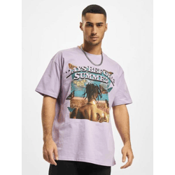 lässiges Mister Tee Herren T-Shirt 240 g/m² mit Baumwolle Violett