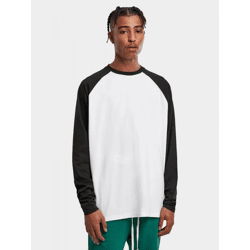 lässiges URBAN CLASSICS Herren T-Shirt Oversize 200 g/m² mit Baumwolle Weiß/Schwarz