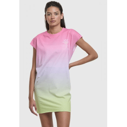 leichtes Just Rhyse Damen Kleid Rosa-Violett-Grün
