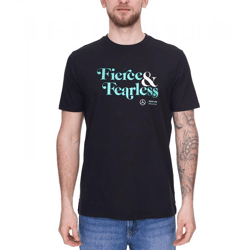 Mercedes-Benz AMG Petronas F1 Fierce and Fearless Graphic Herren T-Shirt Baumwoll-Shirt 701222348 001 Schwarz