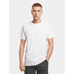 modernes Build Your Brand Herren T-Shirt 180 g/m² mit Baumwolle Weiß