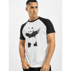 modernes Merchcode Herren T-Shirt 160 g/m² mit Baumwolle Weiß/Schwarz