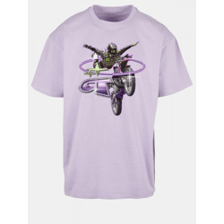 modernes Mister Tee Herren T-Shirt Oversize 240 g/m² mit Baumwolle Violett