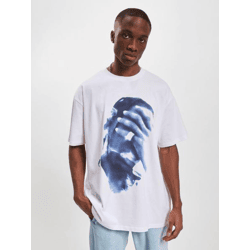 modernes Mister Tee Herren T-Shirt Oversize 240 g/m² mit Baumwolle Weiß