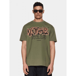 modernes MJ Gonzales Herren T-Shirt Oversize 240 g/m² mit Baumwolle Khaki