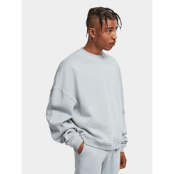 modernes Urban Classics Herren Sweatshirt Rippbündchen 300 g/m² mit Baumwolle Pastell-Blau