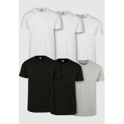 modernes Urban Classics Herren T-Shirt 200 g/m² mit Baumwolle Schwarz/Weiß/Grau