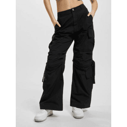 stylische Freddy Damen Jeans Reißverschluss Klettverschluss mit Baumwolle Schwarz