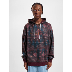 weicher Just Rhyse Herren Hoodie Kordelzug Kapuze Braun