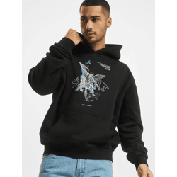 weicher MJ GONZALES Herren Hoodie große Kapuze Kapuze 460 g/m² mit Baumwolle Schwarz