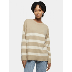 weiches Urban Classics Damen Sweatshirt Oversize 7 g/m² mit Baumwolle Beige