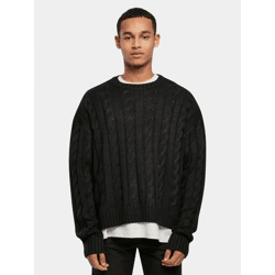 weiches Urban Classics Herren Sweatshirt Oversize 3 g/m² Schwarz