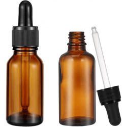 104x 30 ml Braunglas Pipettenflaschen Set – DIN 18 – Inkl. Pipette & TPE-Sauger schwarz – Neu & OVP