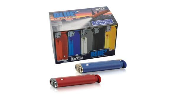 Blue&sup2; Rainbow - LED-Feuerzeug Sortiment - 30er Display