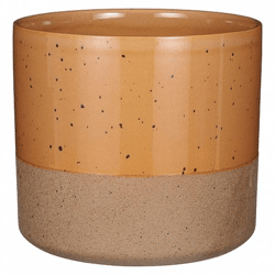Glimmer Blumentopf Lago braun 20,5 cm