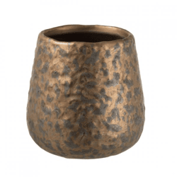 J-Line Blumentopf Fauve, kupferfarben, 13 cm