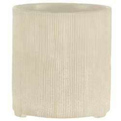 J-line Maria L Flower Pot, White, 15.5 cm