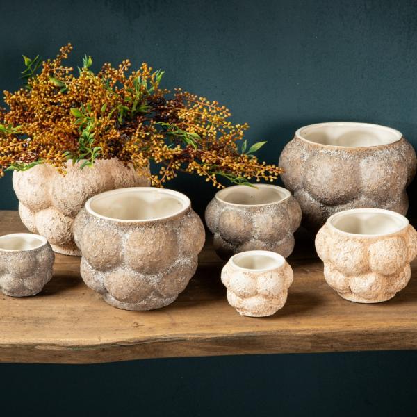 PTMD Blumentopf „Fareeda L“, braun, 21 cm