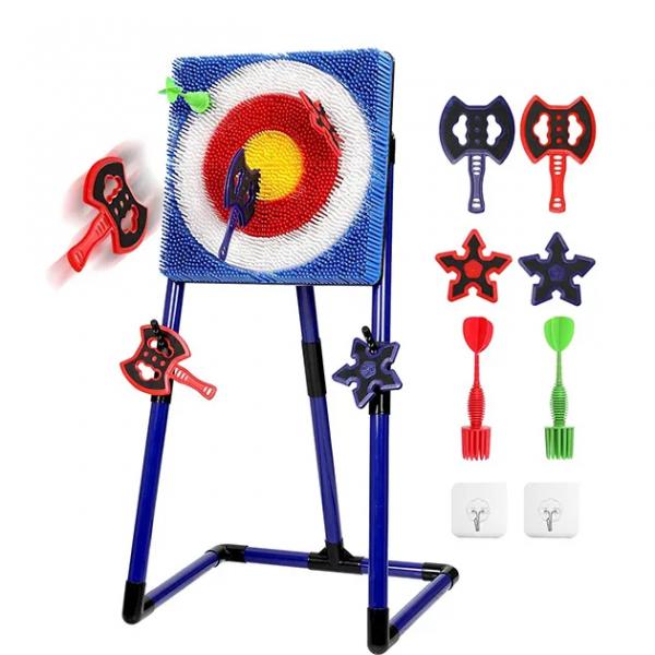 AimStrike Kinder-Wurfspielset mit Axt und Shuriken – Sicheres 3-in-1-Aktivspiel