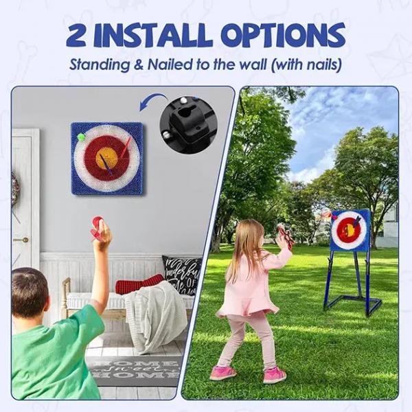 AimStrike Kinder-Wurfspielset mit Axt und Shuriken – Sicheres 3-in-1-Aktivspiel