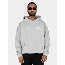 bequemer MJ Gonzales Herren Hoodie große Kapuze Kapuze 460 g/m² mit Baumwolle Grau