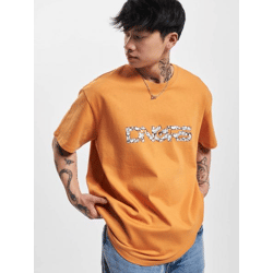 bequemes Dangerous DNGRS Herren T-Shirt Oversize 240 g/m² mit Baumwolle Orange