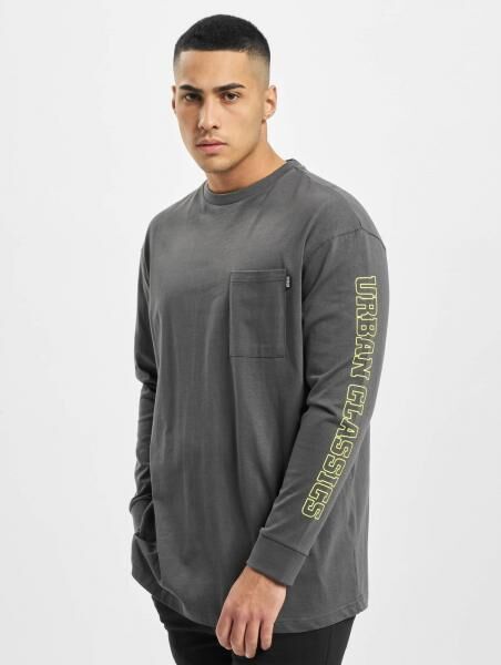 bequemes Urban Classics Herren Sweatshirt 240 g/m&sup2; mit Baumwolle Grau