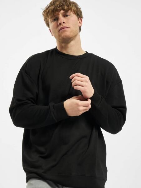 bequemes Urban Classics Herren Sweatshirt 300 g/m&sup2; Schwarz