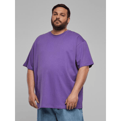 bequemes URBAN CLASSICS Herren T-Shirt 240 g/m² mit Baumwolle Violett