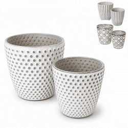 Boltze Teelichthalter „Patty“ 9 cm, 3er-Set in verschiedenen Farben, 2er-Set