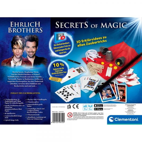 Clementoni 59312 - Secrets of Magic - Zauberkasten Ehrlich Brothers