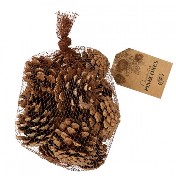 Home Decor: Pine Cones in a Net, 6 cm