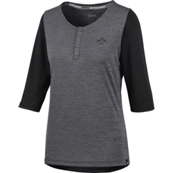 IXS Kinder Radtrikots Carve X Henley Radtrikot Schwarz