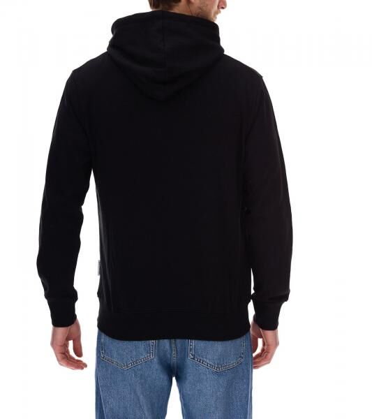 JACK & JONES Esterbro Newton Herren Kapuzen-Pullover Baumwoll-Pullover mit Originals Studio Print 12266801 Schwarz