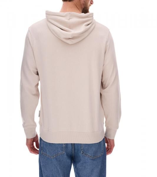 JACK & JONES Esterbro Newton Herren Kapuzen-Pullover Baumwoll-Pullover mit Originals Studio Print 12266801 Beige