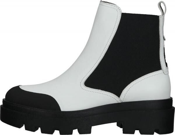 Komfortable FLY London Stiefelette Schlupfschuhe f&uuml;r Damen P144879 001 Wei&szlig;