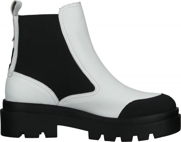 Komfortable FLY London Stiefelette Schlupfschuhe f&uuml;r Damen P144879 001 Wei&szlig;