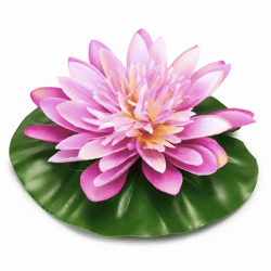 Kunstblume Lotus, violett, 15 cm