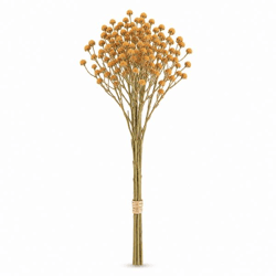 Kunstblumen-Set „Gipskraut“, orange/braun, 45 cm, 3er-Set