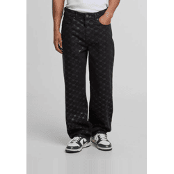 lässige Favela Herren Jeans Schwarz