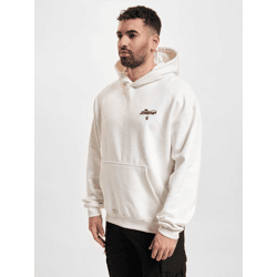 lässiger Rocawear Herren Hoodie Rippbündchen Kapuze mit Baumwolle Weiß