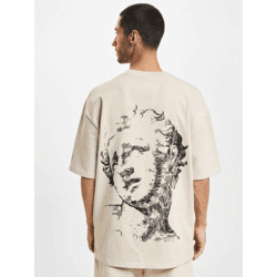 lässiges DEF Herren T-Shirt Oversize mit Baumwolle Beige
