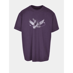 lässiges Mister Tee Herren T-Shirt 240 g/m² mit Baumwolle Violett