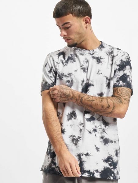 l&auml;ssiges Urban Classics Herren T-Shirt 200 g/m&sup2; mit Baumwolle Wei&szlig;/Schwarz