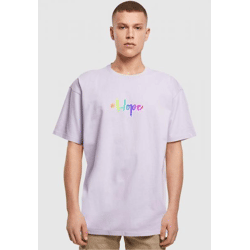 modernes Merchcode Herren T-Shirt Rippstrick Oversize 240 g/m² mit Baumwolle Violett
