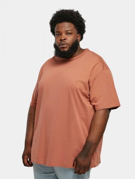 modernes Urban Classics Herren T-Shirt 180 g/m&sup2; mit Baumwolle Terracotta-Orange