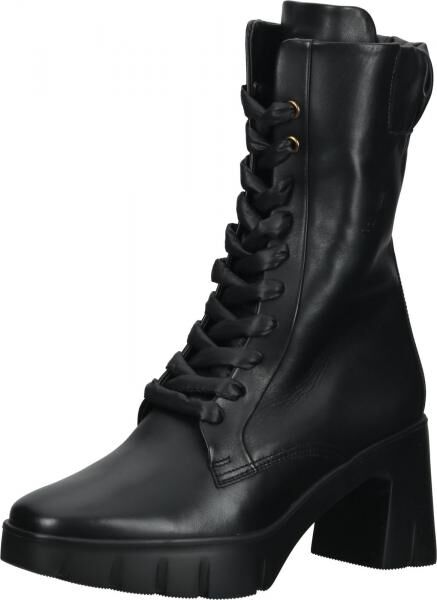 Modische h&ouml;gl Stiefelette Schn&uuml;rschuhe f&uuml;r Damen 4-105533 0100 Schwarz